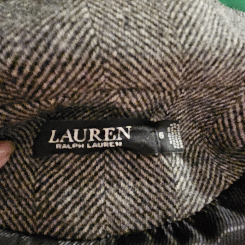 Ralph Lauren Black Label Gray Wool-Blend Stand Collar Pea Coat - Picture 2 of 7
